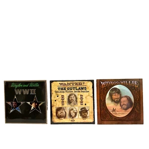 Waylon Jennings & Willie Nelson 3 LP Lot *1 NEW SEALED!* Outlaws, WWII - Picture 1 of 16