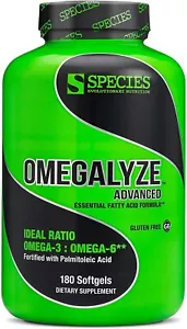 Species Omegalyze Advanced Ideal Omega 3,6,9 Fatty Acid Blend 180 Softgels New - Picture 1 of 4