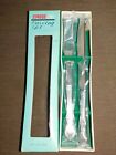 VINTAGE KITCHEN BBQ 2 PIECE STAINLESS STEEL CARVING KNIFE SET NEW UNUSED IN BOX