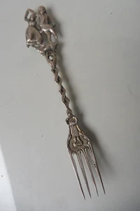 Molto Bella, Molto Vecchio Forchetta Decorativa, Forchetta In Argento - Foto 1 di 4