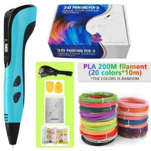 3D Printing Pen 3D Pen Set for Kids with Power Supply Pla Filament Travel Case - Picture 1 of 35