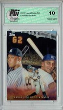 Aaron Judge/Roger Maris 2022 Topps GWIG #15 Record 62 HRs! Yankees Card PGI 10