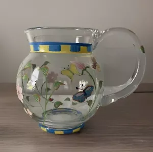 "Jarra pintada a mano Lenox mariposa libélula Ladybug pintada a mano 7"" de alto" - Imagen 1 de 9