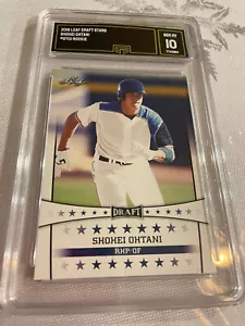 SHOHEI OHTANI ANGELS DODGERS 2018 FOGLIA DRAFT STELLE # ST01 ROOKIE RC GRADO 10 - Foto 1 di 2