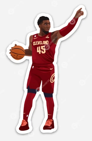 Donovan Mitchell MAGNET - Cleveland Cavaliers NBA Cavs Cover