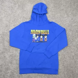 Dragon Ball Z Sweater Boys Large Blue Solid Anime Graphic Goku Hoodie Sweatshirt - Picture 1 of 9