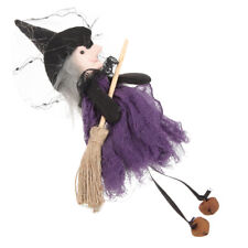 Halloween Witch Broom Flying Ghost Skull Decor