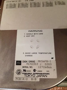 Unidad de disco duro Toshiba MK56FB-1 MKM0353 MFM 85mb - Imagen 1 de 2