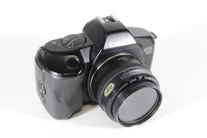 Canon EOS 850 Film Camera with 50mm & Speedlite 160E Flash, VG Tested & Working - Picture 1 of 6