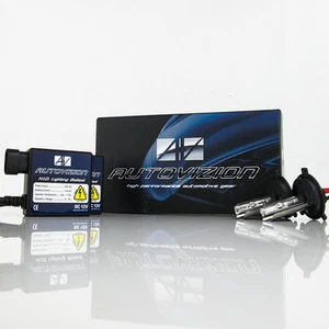 Autovizion Compact H4 HB2 9003 12000K Deep Violet Blue HID Xenon Kit Low Beam - Picture 1 of 11