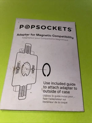 Popsockets Magnetic Adapter Ring - WHITE NEW IN PACKAGE - Image 1 of 4