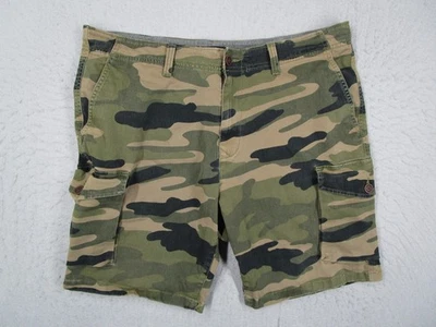 Lucky Brand Shorts Mens 38 Green Camo Cargo Stretch Utility Pockets Casual - Image 1 of 4