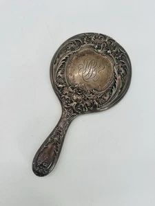 Specchio vintage Gorham argento sterling 925 C2354 vittoriano a mano senza vetro 94,86 g - Foto 1 di 6