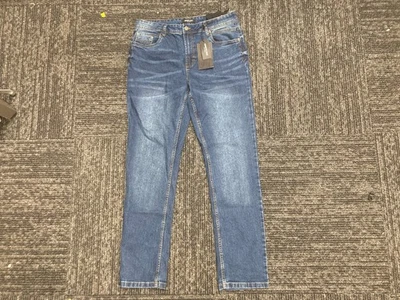 Kenneth Cole New York Men's 2 Way Stretch Soft Denim Tapered Fit Jeans 34x32 - Image 1 of 4