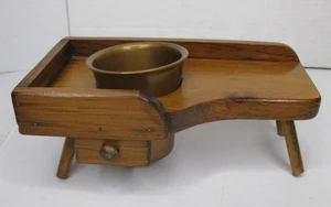 Unique Mini Wood Coffee Table Succulent Planter Plant Holder VTG - Picture 1 of 8