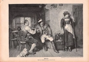 Neckereies - Hugo Kauffmann - 1891 - Grabado histórico en madera ~ 21x30 cm - Imagen 1 de 1