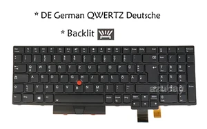 Deutsche QWERTZ DE Laptop Tastatur für Lenovo Thinkpad P51s P52s T580 T570 Hintergrundbeleuchtung - Bild 1 von 6