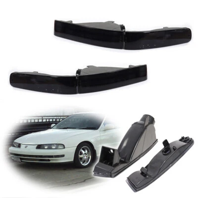 For 92-96 Honda Prelude Smoked Bumper Lights Left Right Signal Parking Lamps 4PC - Image 1 of 4