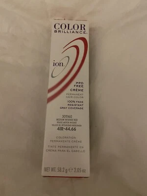 ION Color Brilliance Crema Permanente Color de Cabello 4IR Medio Intenso Rojo Brillo Nuevo Foto 1 de 4