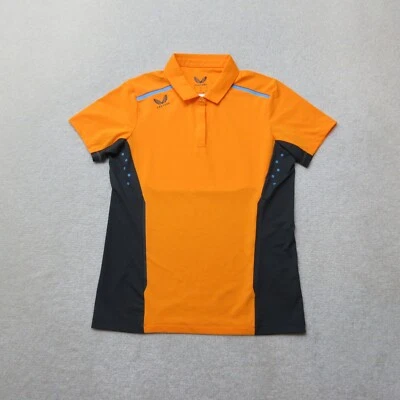 Castore Polo Shirt Womens UK 10 Orange Casual Sportswear Top EU 38 NWOT - Image 1 of 4