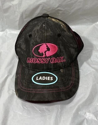 Mossy Oak Ladies Adjustable Baseball Hat Camo One Size Fits Most New. - Image 1 of 3