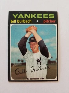 BILL BURBACH 1971 TOPPS BASEBALL CARD #683 NEW YORK YANKEES - Picture 1 of 2