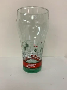 Vintage Coca Cola Green Glasses Christmas Pinecone Design Set of 6, 6" height - Picture 1 of 8