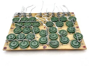 VINTAGE BOARD SOVIET MILITARY AIR FORCE WITH K52-2 CAPACITORS (ULTRA RARE) - Picture 1 of 7
