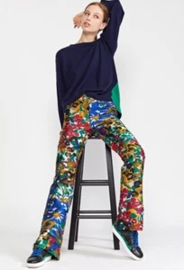 Cynthia Rowley Wren Jacquard Floral Pants, 6 - Picture 1 of 12