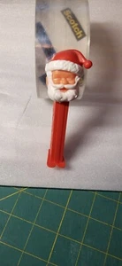 PEZ Christmas Santa Clause C Pez, Closed Eyes - red stem - Loose - yugoslavia - Picture 1 of 2
