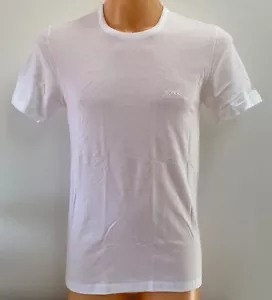 Hugo Boss T-Shirt weiß Regular Fit Baumwolle Logo Design Top Tee Größe L neu ohne Etikett - Bild 1 von 2