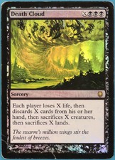 Death Cloud FOIL Darksteel VERY HEAVILY PLD Black Rare CARD (248284) ABUGames