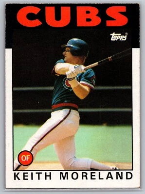 1986 Topps - #266 Keith Moreland Chicago Cubs MLB Baseball Card - Image 1 of 2