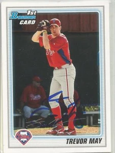 Philadelphia Phillies TREVOR MAY autographed 2010 Bowman - Picture 1 of 1