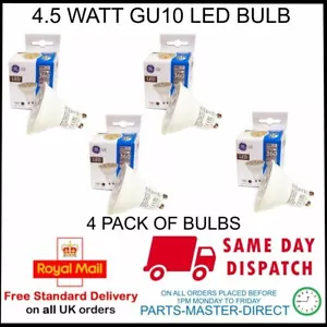 General Electric 4.5 Watt GU10 LED Glühbirne 360 Lumen Equi Zu 50 Watt 4 Packung - Bild 1 von 4
