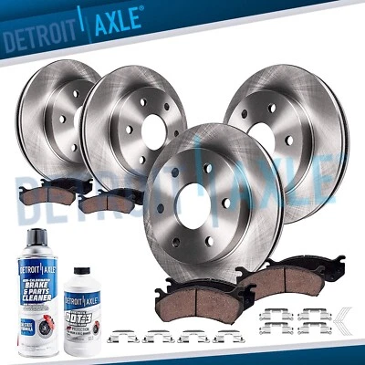 Front & Rear Rotors + Ceramic Pad for 2005 2006 - 2012 Nissan Pathfinder V6 Only - Image 1 of 4