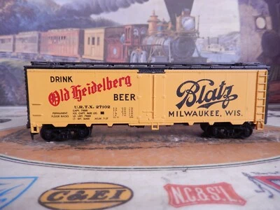 HO Athearn Old Heidelberg/Blatz Beer PD 36' Billboard Reefer#27102  * NICE LQQK* - Image 1 of 4