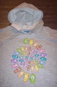 VINTAGE STYLE THE CARE BEARS HOODIE HOODED Sweatshirt MENS SMALL NEW w/ TAG - Picture 1 of 7