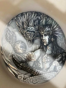 2017 PCGS MS70 Cook Islands $20 Quetzalcoatl "First Day of Issue" 3oz. Silver - Picture 1 of 6