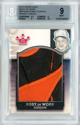 2013 SPORTKINGS BODY OF WORK - 1/1 ROBBY GORDON ON-CARD ART + RELIC! - BGS 9 - Image 1 of 2