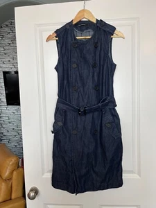 KINYOBI x FRIDAY x DONNA Denim DRESS Belted SIZE UK 8 Rare - Picture 1 of 7