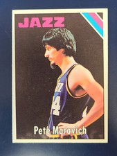 1975-76 Topps Basketball Cards #75 Pete Maravich New Orleans Jazz