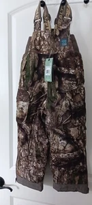 RealTree Edge Insulated Brown Camouflage Camo Bib Overalls Hunting youth 2XL - Picture 1 of 4