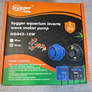 Hygger Aquarium Inverter Wave Maker Pump HG042 10W 2114GPH Gray - New - Picture 1 of 3
