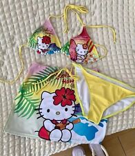 HELLO KITTY BIKINI & COVER UP HAWAIIAN GYARU KAWAII HARAJUKU Y2K SANRIO COCONUT