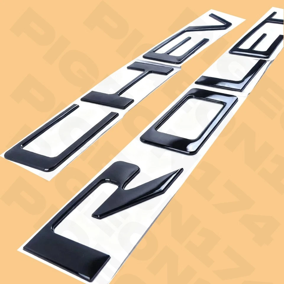 Gloss Black Tailgate Raised Letter Emblem For Chevrolet Silverado 1500 2019-2025 - Изображение 1 из 4