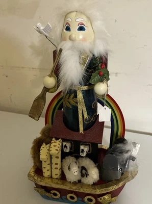 Vintage Bombay 15" Noah's Ark Nutcracker w/ Animals Ark Rainbow Christmas Decor  - Image 1 of 3