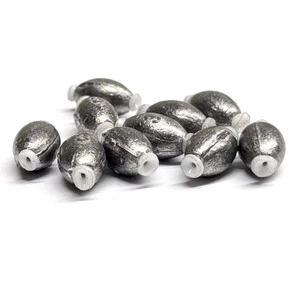Inline Weights Sinkers 3g X 10 Pack Oval With Plastic Tube - Picture 1 of 5