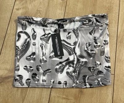 New With Tags Prettylittlething Sleeveless Crop top/bandot Top - Image 1 of 3