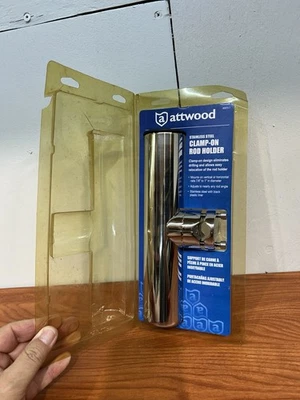 ATTWOOD ABRAZADERA DE ACERO INOXIDABLE EN SOPORTE DE CAÑA 66970-7 BARCO MARINO (pesca) JD Foto 1 de 4